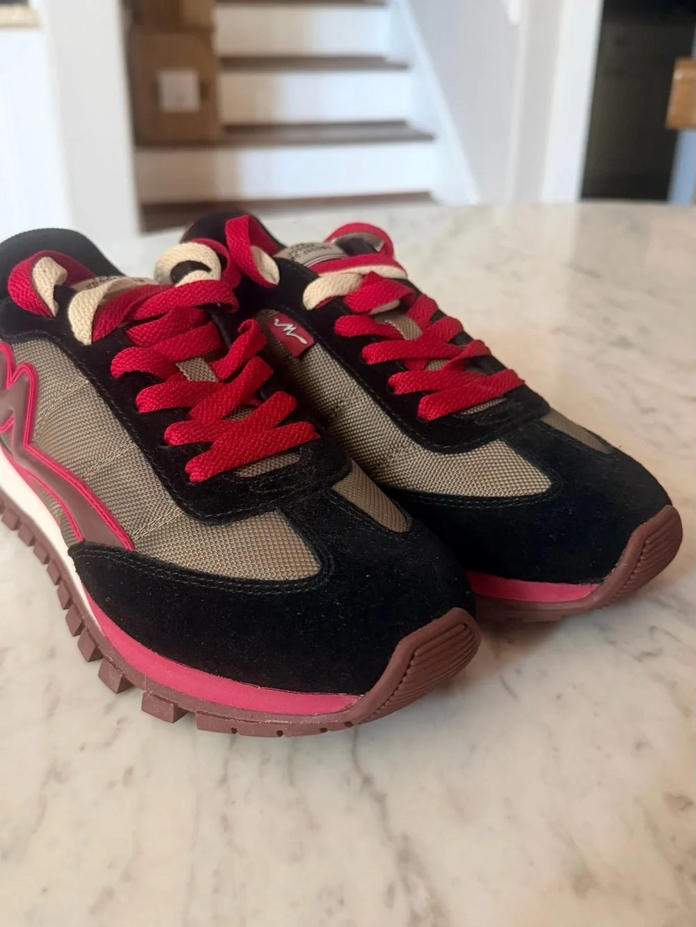 Marc Jacobs women Jogger Sneakers in Brown and Red